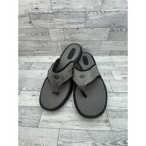 Sperry Top-Sider Shoes Mens Size 12M Gray Flip Flop Sandals Thong Comfort Casual